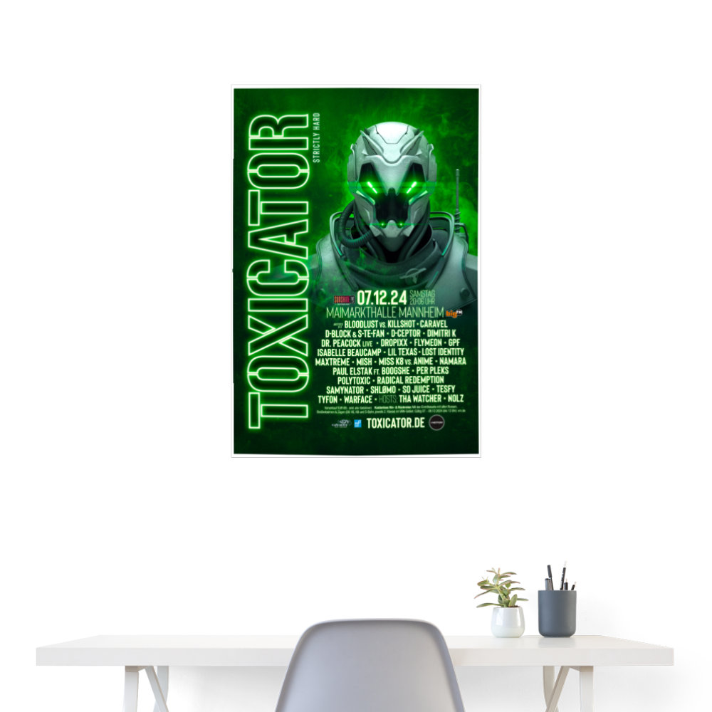 TOXICATOR 2024 - Poster 60x90 cm - Weiß