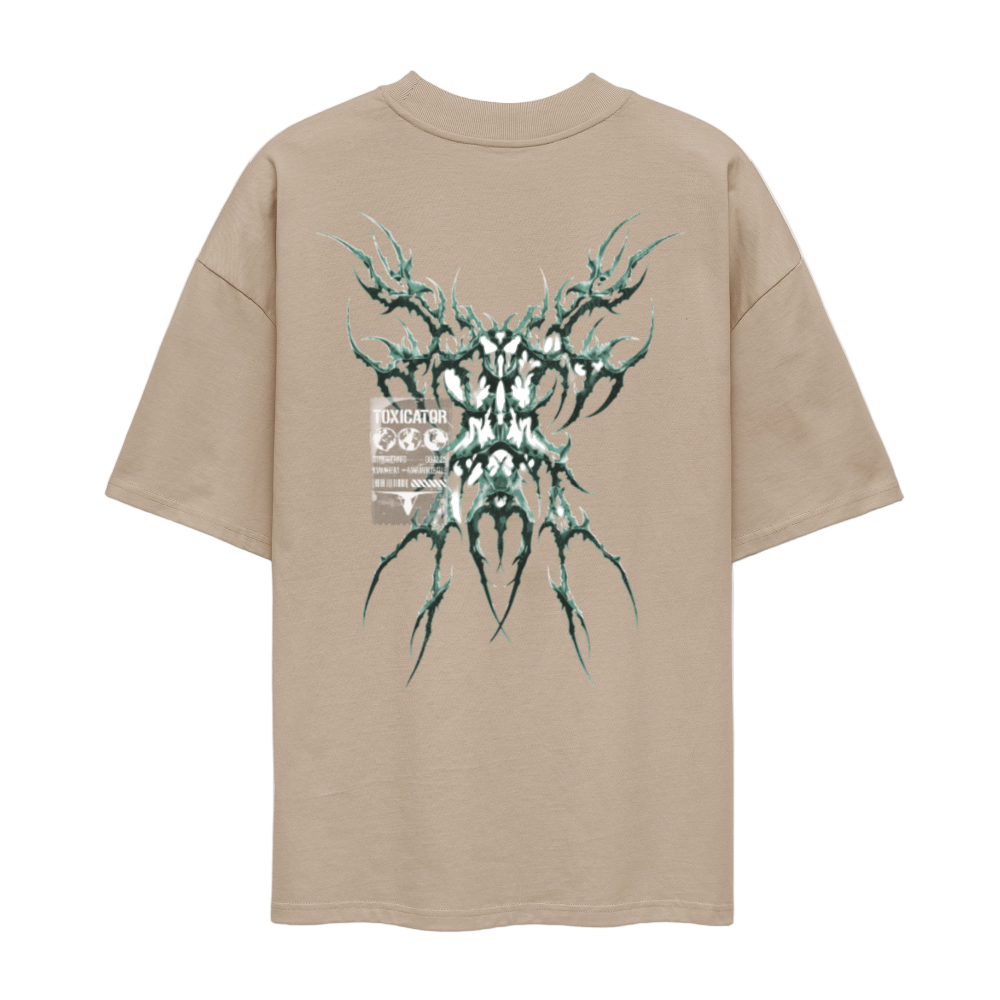 Toxic Creature - Unisex Oversize Organic T-Shirt - Steingrau
