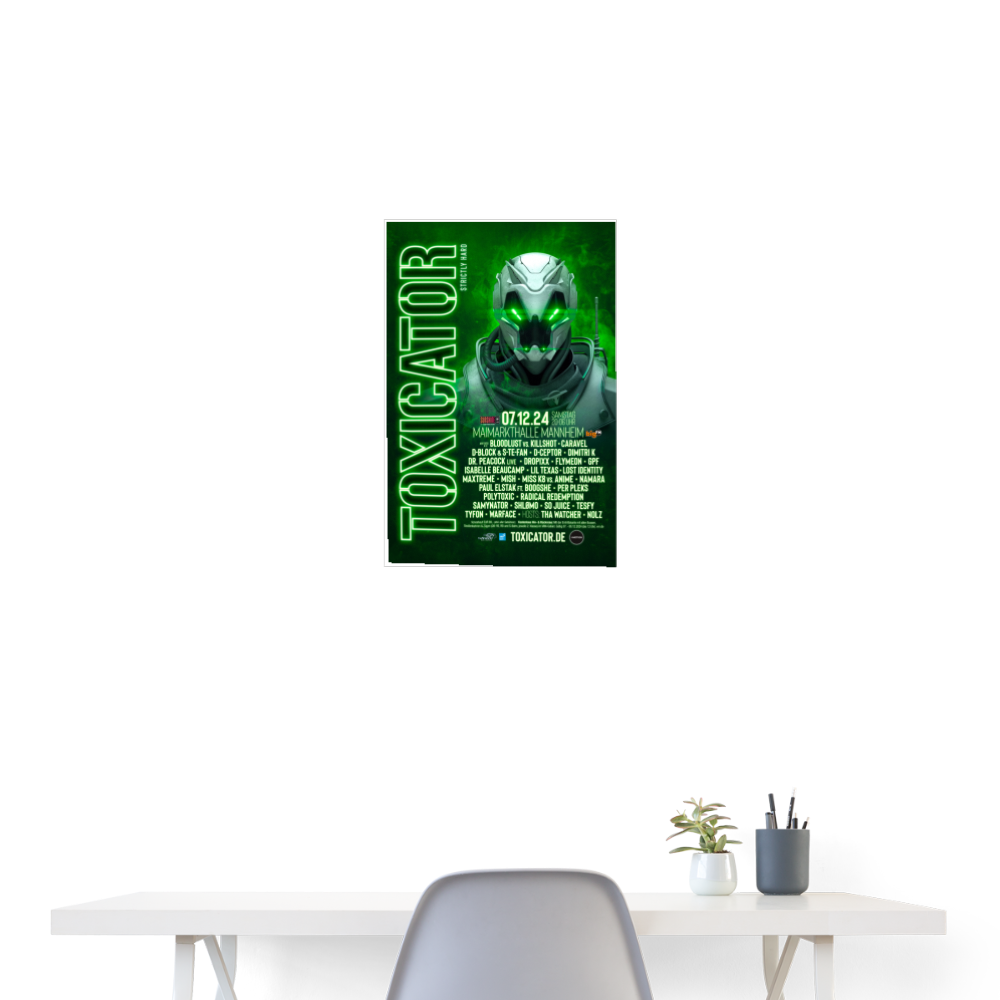 TOXICATOR 2024 - Poster 40x60 cm - Weiß