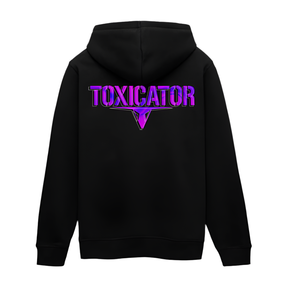 Marble Violett - Unisex Bio-Hoodie - Schwarz