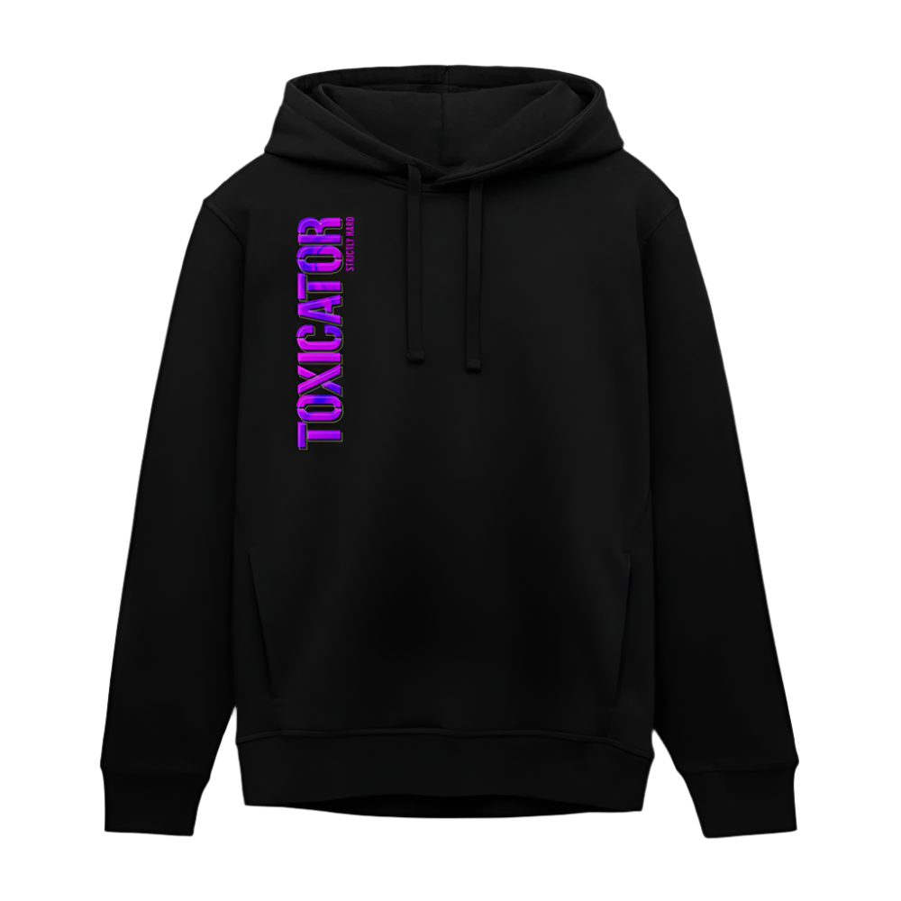 Marble Violett - Unisex Bio-Hoodie - Schwarz