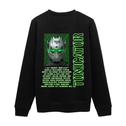 TOXICATOR 2025 Line-Up - Unisex Organic Sweatshirt - Schwarz