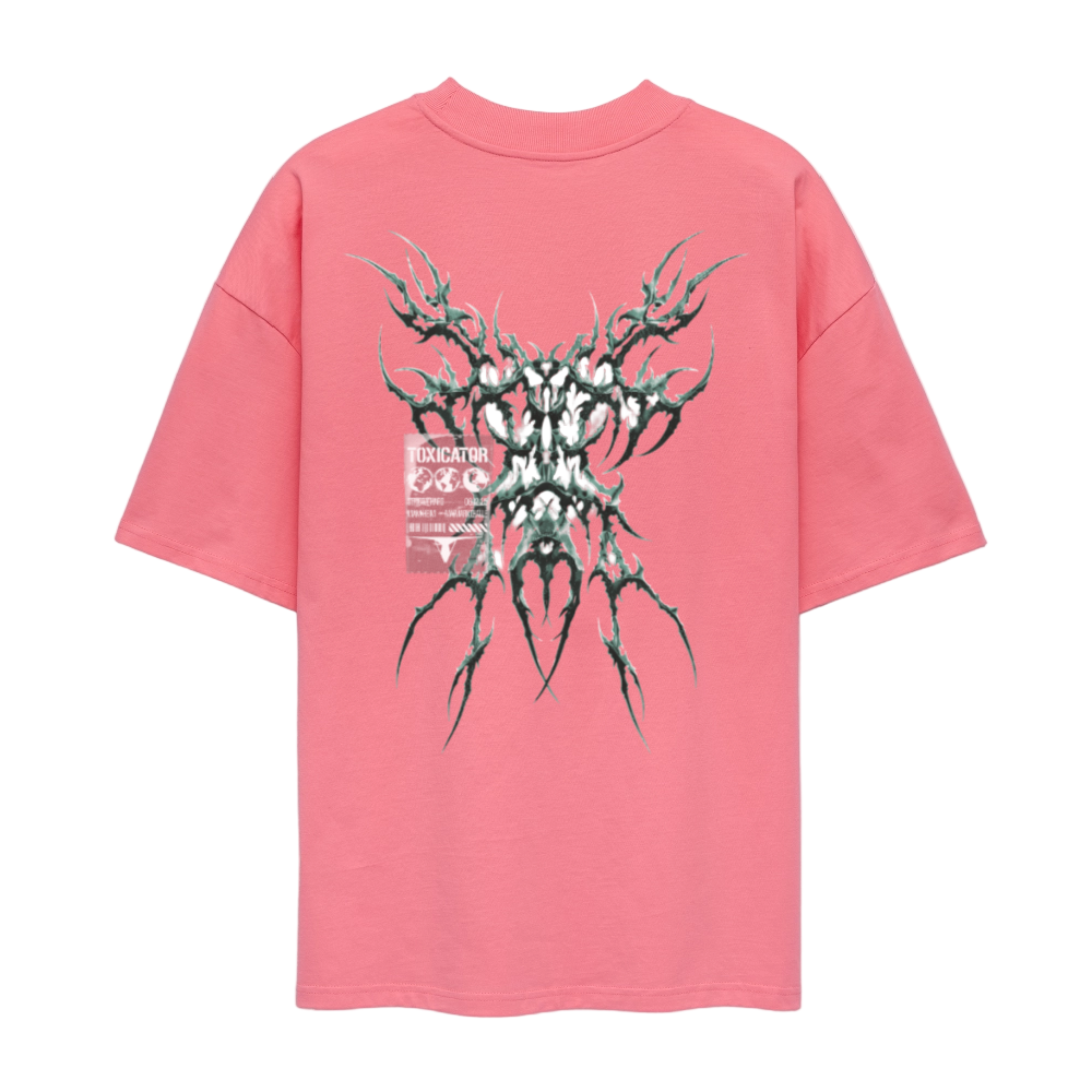 Toxic Creature - Unisex Oversize Organic T-Shirt - Pink 