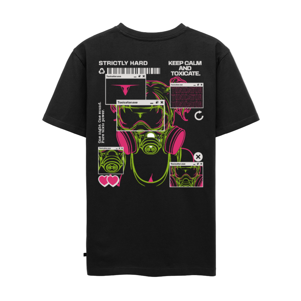 Toxic Raver - Organic Unisex T-Shirt - Schwarz