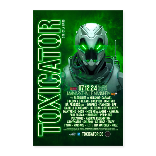 TOXICATOR 2024 - Poster 60x90 cm - Weiß