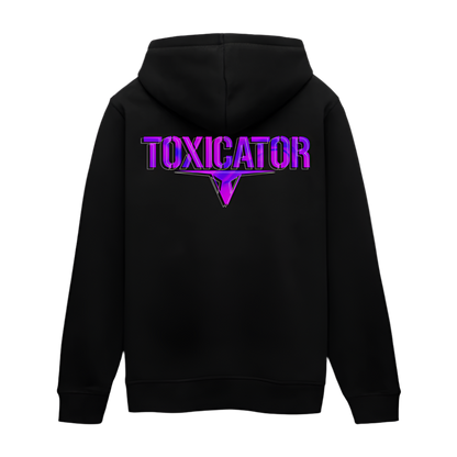 Marble Violett - Unisex Bio-Hoodie - Schwarz