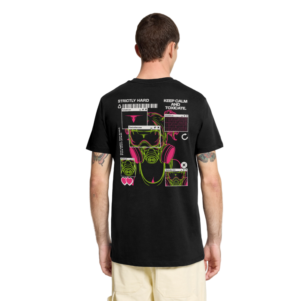 Toxic Raver - Organic Unisex T-Shirt - Schwarz