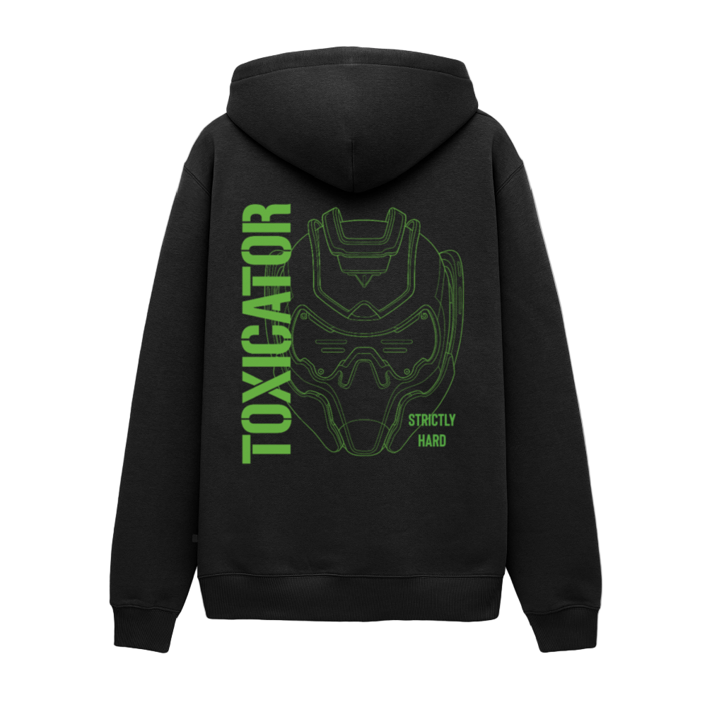 TOXICATOR Mask - Unisex Organic Hoodie - Schwarz