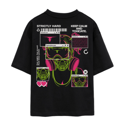 Girly Raver - Cropped T-Shirt - Schwarz