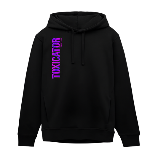 Marble Violett - Unisex Bio-Hoodie - Schwarz