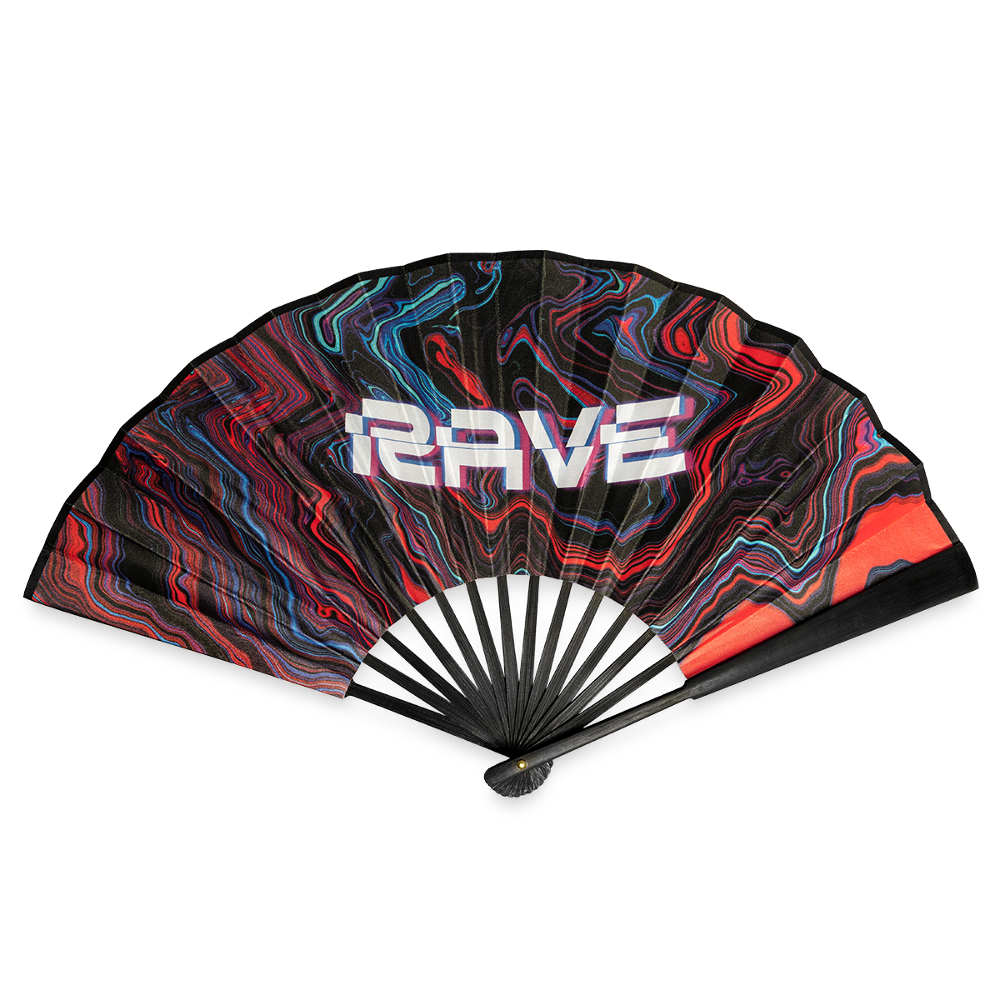 TOXICATOR Fächer RAVE - Schwarz/Rot