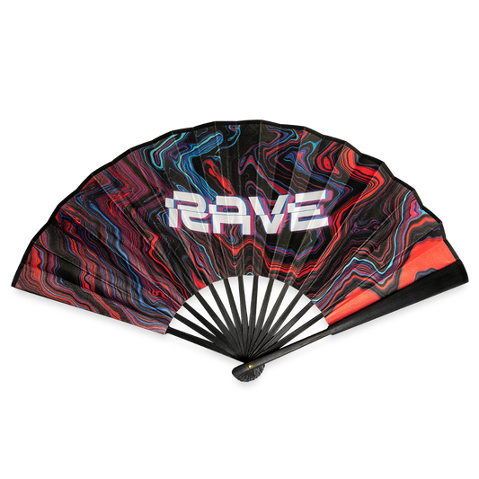 TOXICATOR Fächer RAVE - Schwarz/Rot