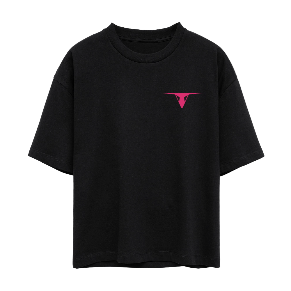 Girly Raver - Cropped T-Shirt - Schwarz