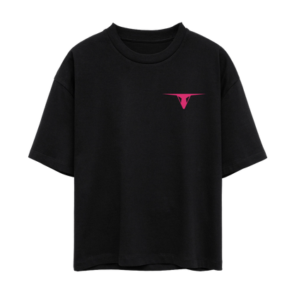 Girly Raver - Cropped T-Shirt - Schwarz