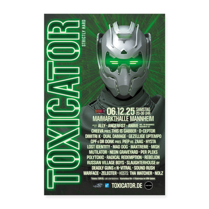 TOXICATOR 2025 - Poster 40x60 cm - Weiß