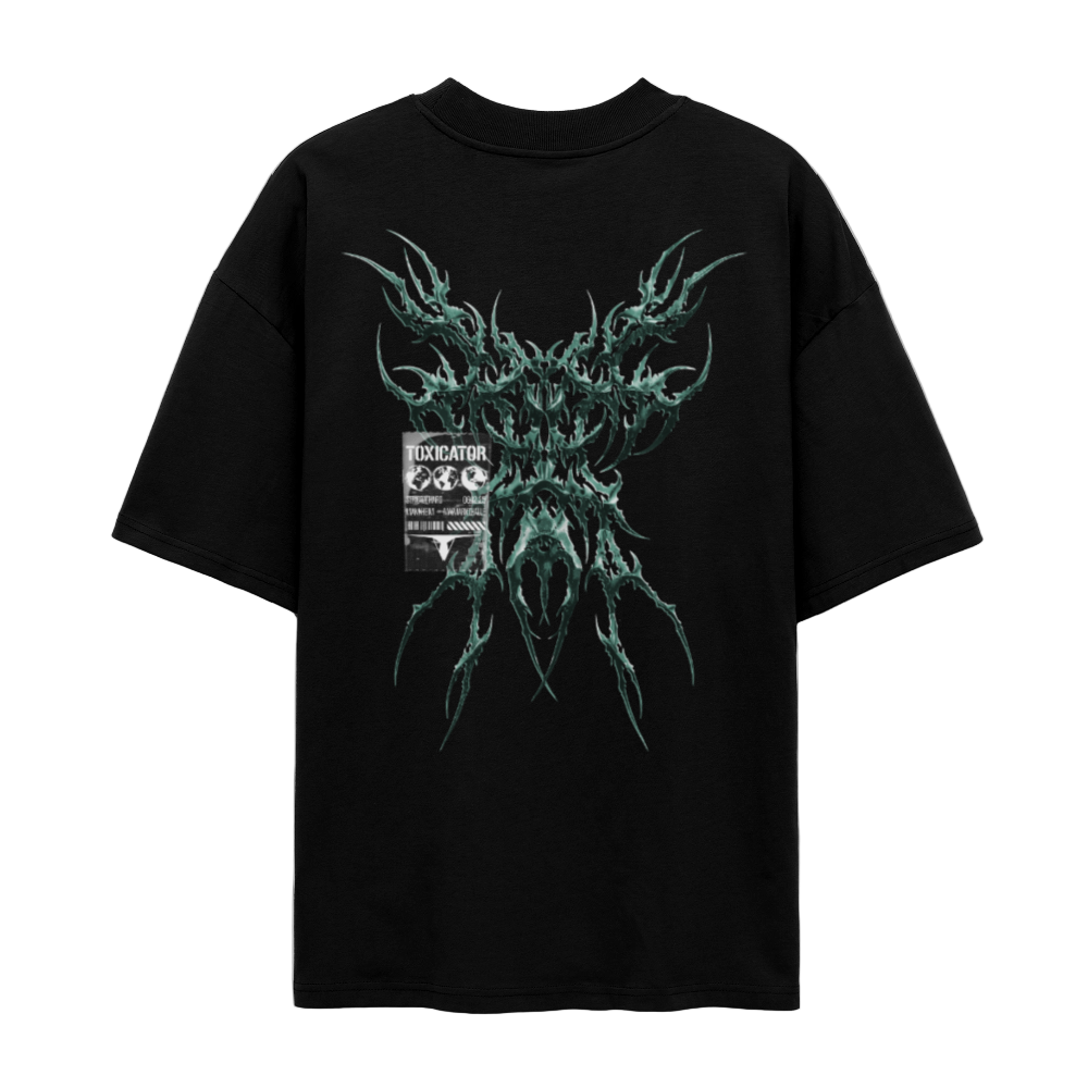 Toxic Creature - Unisex Oversize Organic T-Shirt - Schwarz