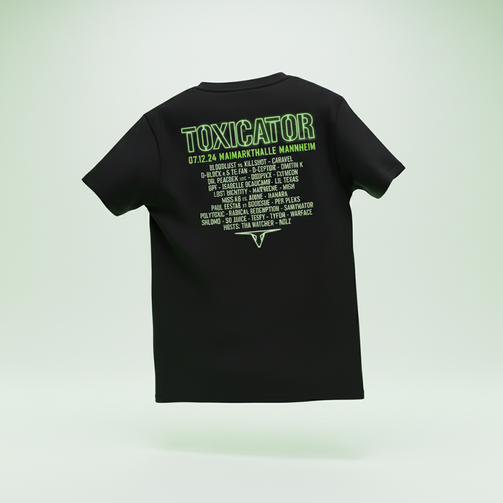 Line Up 2024 Organic T-Shirt 3D - Rückseite