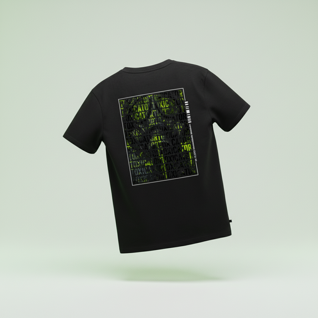 Optical Toxic Illusion Premium T-Shirt 3D - Rückseite