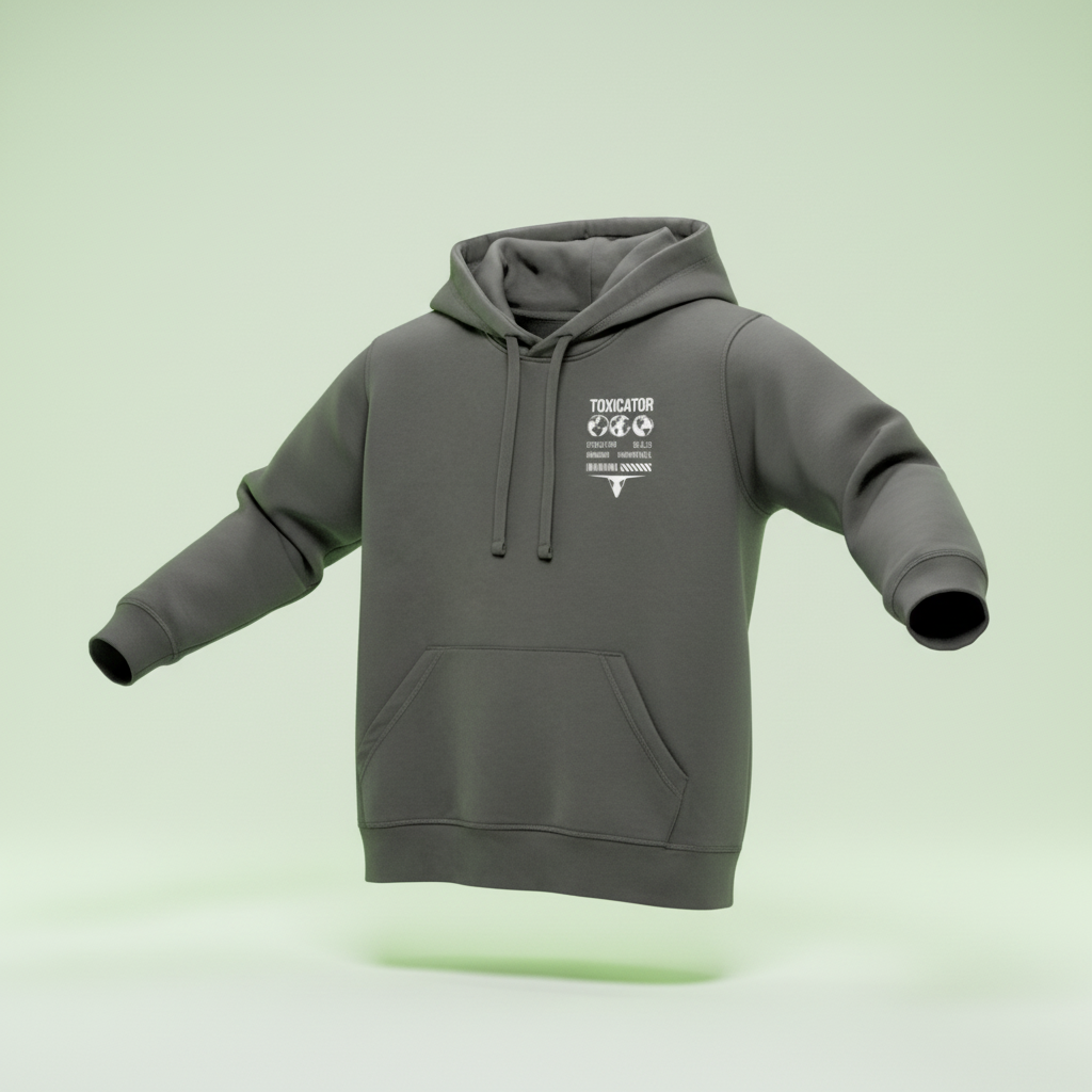 Toxic Creature Hoodie Anthrazit - korrigierte Farbe