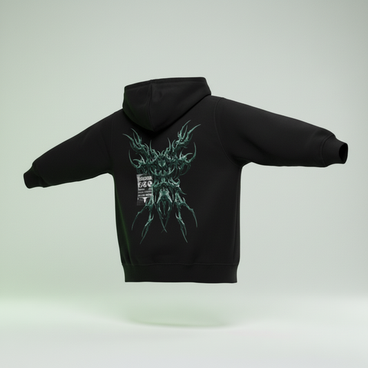 Toxic Creature Hoodie Schwarz - Rückseite korrigiert