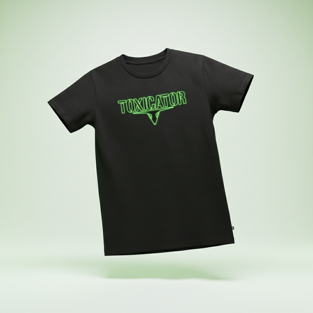TOXICATOR 2025 Line Up Premium T-Shirt 3D - Vorderseite korrigiert