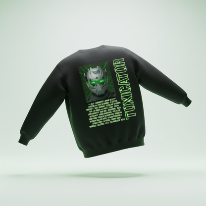 TOXICATOR 2025 Line Up Sweatshirt 3D - Rückseite mit Line-Up Detail