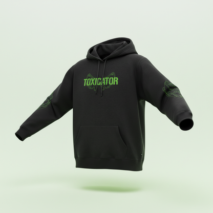 TOXICATOR Mask Hoodie 3D - Vorderseite mit Ärmeln